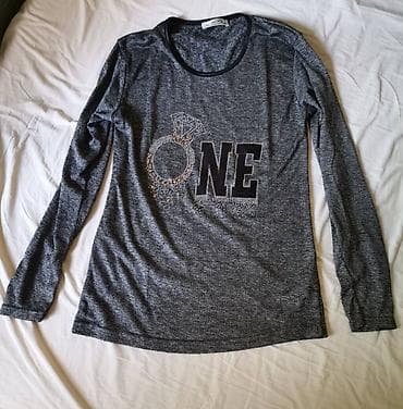 Siva melirana bluza vel. S-M, 100% pamuk. Kao nova. Naznačena veličina na lalafo.rs — 3 Siva melirana bluza vel. S-M, 100% pamuk. Kao nova. Naznačena veličina — 3