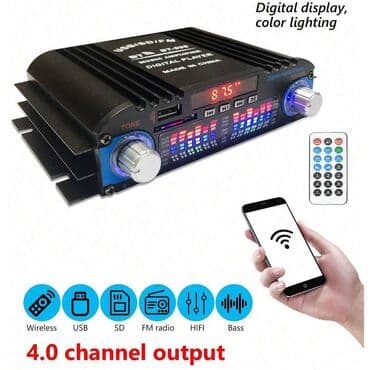 BT-998 FM radio bluetooth pojacalo 160W / 4 x 40W sa 4 izlazanov at lalafo.rs BT-998 FM radio bluetooth pojacalo 160W / 4 x 40W sa 4 izlazanov