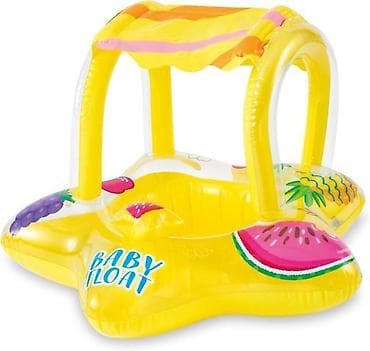 Dečiji/Bejbi dušek za vodu sa nadstrešnicom - Napuhavajući sedište za na lalafo.rs Dečiji/Bejbi dušek za vodu sa nadstrešnicom - Napuhavajući sedište za