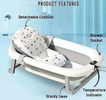 Sklopiva kadica za bebe sa mekim sunđerastim uloškom Učinite vreme na lalafo.rs — 2 Sklopiva kadica za bebe sa mekim sunđerastim uloškom Učinite vreme — 2