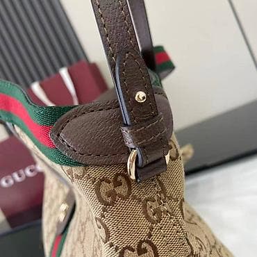 Gucci torba – GG Supreme platno sa prugom - Model: tote/shoulder na lalafo.rs — 4 Gucci torba – GG Supreme platno sa prugom - Model: tote/shoulder — 4