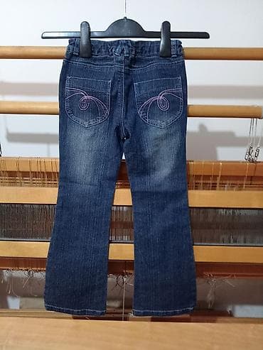 Farmerke za devojčicu od 6-7god, podesiv pojas, nogavice blago at lalafo.rs — 8 Farmerke za devojčicu od 6-7god, podesiv pojas, nogavice blago — 8