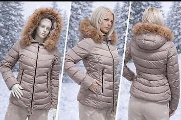 Ženska zimska jakna sa kapuljačom i prirodnim krznom - Model: kratka na lalafo.rs — 3 Ženska zimska jakna sa kapuljačom i prirodnim krznom - Model: kratka — 3