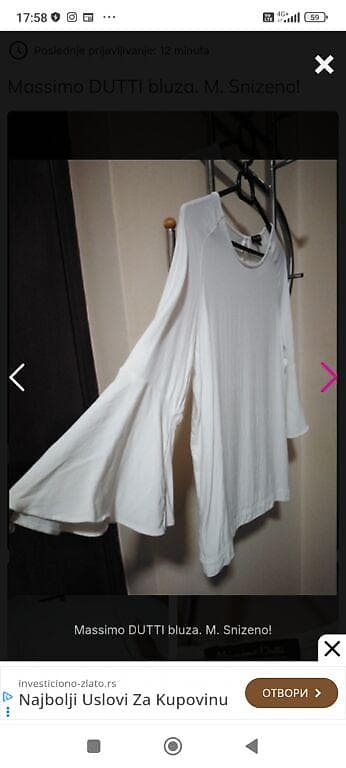 RASPRODAJA!!! Massimo DUTTI bluza vel. S., malo komotnija po meni at lalafo.rs — 2 RASPRODAJA!!! Massimo DUTTI bluza vel. S., malo komotnija po meni — 2