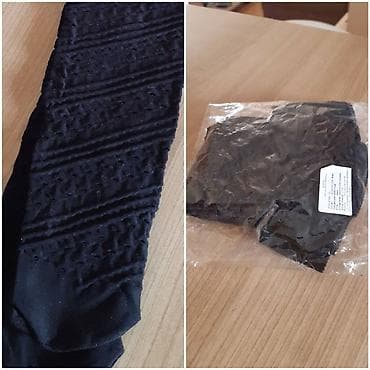 Samodržeće čarape – crne, sa dekorativnim reljefnim/ajur šarama u na lalafo.rs — 2 Samodržeće čarape – crne, sa dekorativnim reljefnim/ajur šarama u — 2