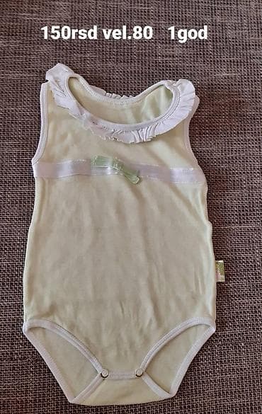 Predstavljamo dečiji bodi u svetlo žutoj boji, veličine 80, predviđen na lalafo.rs — 1 Predstavljamo dečiji bodi u svetlo žutoj boji, veličine 80, predviđen — 1