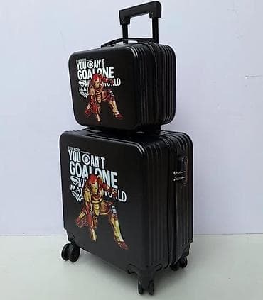 Travel suitcases and bags: Set kofera sa motivom superheroja – 2 dela - Dizajn: crni kofer i at lalafo.rs — 3 Travel suitcases and bags: Set kofera sa motivom superheroja – 2 dela - Dizajn: crni kofer i — 3
