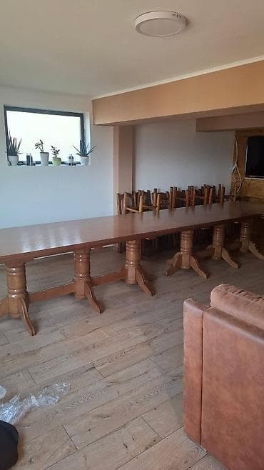 Antique Dining Tables: Veliki drveni trpezarijski sto za ugostiteljske objekte ili velike at lalafo.rs — 1 Antique Dining Tables: Veliki drveni trpezarijski sto za ugostiteljske objekte ili velike — 1