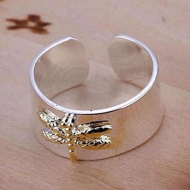 Personal Items: Srebrni podesivi prsten sa zlatnom važkom – 925 sterling - Materijal at lalafo.rs — 1 Personal Items: Srebrni podesivi prsten sa zlatnom važkom – 925 sterling - Materijal — 1