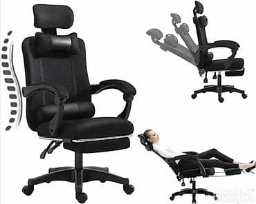 Ergonomska kancelarijska stolica sa osloncem za noge - Podesivi na lalafo.rs — 5 Ergonomska kancelarijska stolica sa osloncem za noge - Podesivi — 5