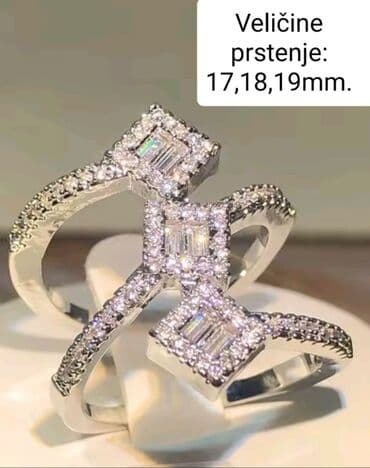 Ženski prsten, Materijal: Cirkon, Kristal na lalafo.rs Ženski prsten, Materijal: Cirkon, Kristal