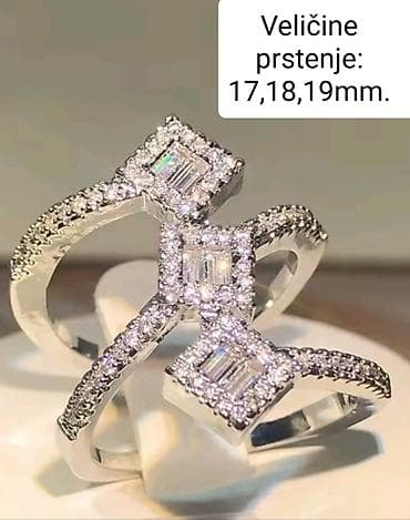 PRELEPE KVALITETNE POSREBRENE RAZNOVRSNE PRSTENJE SA SJAJNIM na lalafo.rs — 1 PRELEPE KVALITETNE POSREBRENE RAZNOVRSNE PRSTENJE SA SJAJNIM — 1