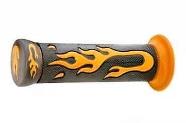Kids' bicycles: Drška za volan sa dizajnom plamena, pretežno crne boje sa narandžastim at lalafo.rs — 2 Kids' bicycles: Drška za volan sa dizajnom plamena, pretežno crne boje sa narandžastim — 2