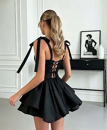 Dresses: Mini haljina sa korset krojem - Model: kratka A-linija sa punim at lalafo.rs — 8 Dresses: Mini haljina sa korset krojem - Model: kratka A-linija sa punim — 8