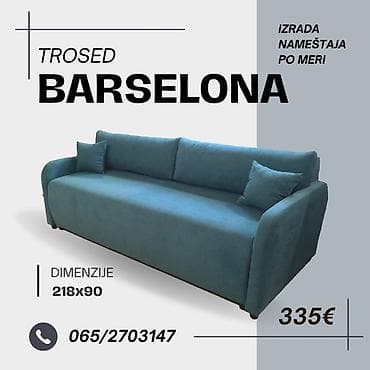 Sofas and couches: Trosed Barselona dimenzija 218x90 izradjen od kvalitetnih materijala at lalafo.rs — 2 Sofas and couches: Trosed Barselona dimenzija 218x90 izradjen od kvalitetnih materijala — 2