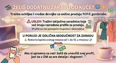 Online saradnja – prodaja NOVE garderobe. - Potrebne ozbiljne i vredne na lalafo.rs Online saradnja – prodaja NOVE garderobe. - Potrebne ozbiljne i vredne