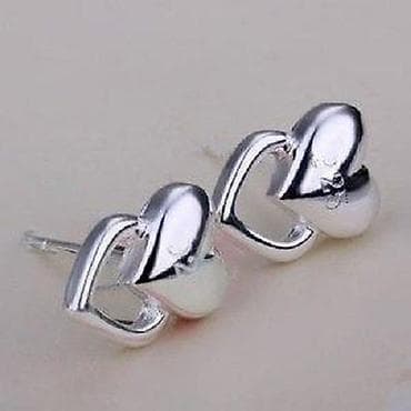 Personal Items: Srebrne minđuše 925 – dvostruko srce - Materijal: srebro finoće 925 at lalafo.rs — 3 Personal Items: Srebrne minđuše 925 – dvostruko srce - Materijal: srebro finoće 925 — 3