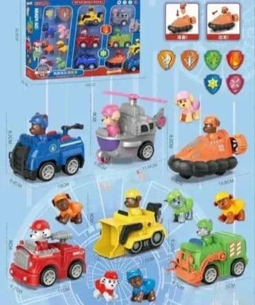 Igračke: Paw Patrol Set - 6 Autića i 6 Figura 🚗🦸♂️ Ovaj sjajan set će Vas na lalafo.rs Igračke: Paw Patrol Set - 6 Autića i 6 Figura 🚗🦸♂️ Ovaj sjajan set će Vas