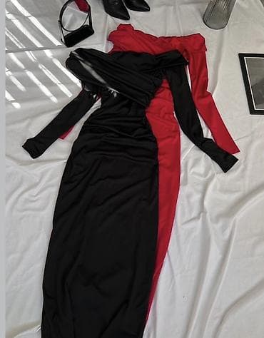 🔥Elegantna ženska haljina sa dugačkim rukavima i efektnim drapiranjem na lalafo.rs — 3 🔥Elegantna ženska haljina sa dugačkim rukavima i efektnim drapiranjem — 3