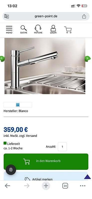 BLANCO ALTA-S Compact Vario HD – kuhinjska slavina sa izvlačnim tušem na lalafo.rs — 9 BLANCO ALTA-S Compact Vario HD – kuhinjska slavina sa izvlačnim tušem — 9