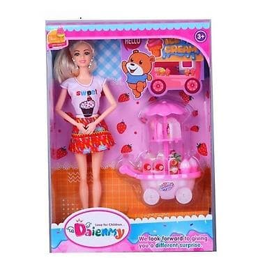 Set lutke sa kolicima za sladoled – Daienmy - Lutka visine približno na lalafo.rs Set lutke sa kolicima za sladoled – Daienmy - Lutka visine približno