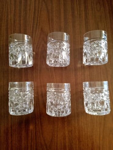 Komplet od šest vintage kristalnih čaša Zaječar na lalafo.rs Komplet od šest vintage kristalnih čaša Zaječar