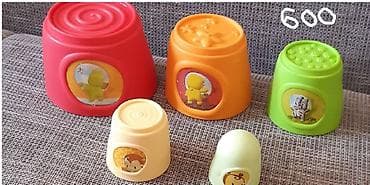 Set plastičnih čašica za slaganje za bebe/decu. - 6 čašica različitih na lalafo.rs — 1 Set plastičnih čašica za slaganje za bebe/decu. - 6 čašica različitih — 1