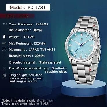 Pagani Design PD-1731 - Plava - 38mm - Seiko VH31 Mehanizam Potpuno na lalafo.rs — 7 Pagani Design PD-1731 - Plava - 38mm - Seiko VH31 Mehanizam Potpuno — 7