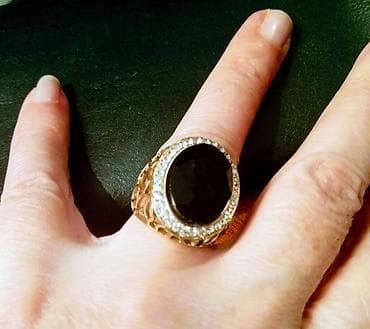 Moćan crni prsten, čelik 17mm promer prečnika. Izgleda kao pravo na lalafo.rs — 3 Moćan crni prsten, čelik 17mm promer prečnika. Izgleda kao pravo — 3