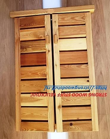 Ove drvene žaluzine za prozore, izrađene od svetlog drveta sa na lalafo.rs — 2 Ove drvene žaluzine za prozore, izrađene od svetlog drveta sa — 2