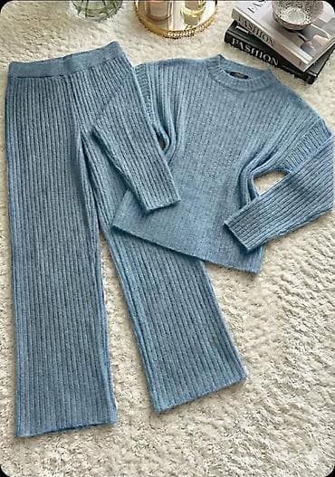 Pleten komplet za udobno svakodnevno nošenje: džemper + pantalone na lalafo.rs — 2 Pleten komplet za udobno svakodnevno nošenje: džemper + pantalone — 2