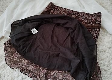 LIU JO viralna suknja 100% Silk ( svila ) u braon boji cvetna na lalafo.rs — 4 LIU JO viralna suknja 100% Silk ( svila ) u braon boji cvetna — 4