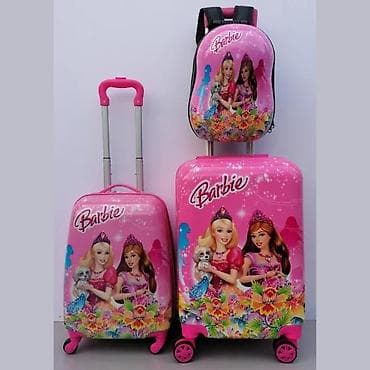 Backpacks, bags and suitcases: Komplet dečijeg putnog kofera Barbie – 3 dela - Dizajn: Barbie motivi at lalafo.rs — 2 Backpacks, bags and suitcases: Komplet dečijeg putnog kofera Barbie – 3 dela - Dizajn: Barbie motivi — 2