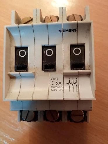 SIEMENS trostruki osigurač 5 SN3 G 6A. SIEMENS trostruki osigurač 5 SN na lalafo.rs SIEMENS trostruki osigurač 5 SN3 G 6A. SIEMENS trostruki osigurač 5 SN