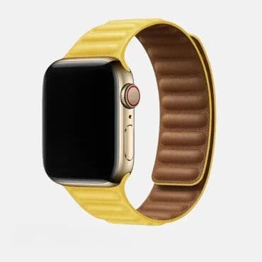 Magnetna narukvica u žutoj boji, za Apple Watch. Dostupna i u crnoj na lalafo.rs Magnetna narukvica u žutoj boji, za Apple Watch. Dostupna i u crnoj