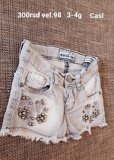 Kids' costumes: Dečje teksas šorts Casi Jeans, veličina 98 (za uzrast oko 3–4 godine) at lalafo.rs — 3 Kids' costumes: Dečje teksas šorts Casi Jeans, veličina 98 (za uzrast oko 3–4 godine) — 3