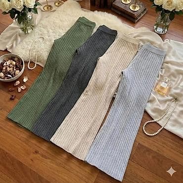 pantalone gina benotti: Rebraste ženske pantalone sa širokim nogavicama veličine S, M, L, XL na lalafo.rs — 2 pantalone gina benotti: Rebraste ženske pantalone sa širokim nogavicama veličine S, M, L, XL — 2