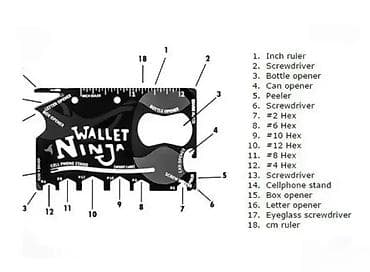 Hand Tools: Wallet Ninja – multifunkcionalni alat u formi kartice za novčanik. - at lalafo.rs — 9 Hand Tools: Wallet Ninja – multifunkcionalni alat u formi kartice za novčanik. - — 9