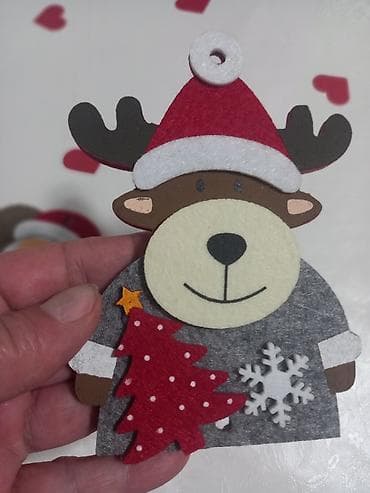 Novogodišnji ukrasi – ručni rad. 20 ukrasa + 1 vencic 32 cm na lalafo.rs — 1 Novogodišnji ukrasi – ručni rad. 20 ukrasa + 1 vencic 32 cm — 1