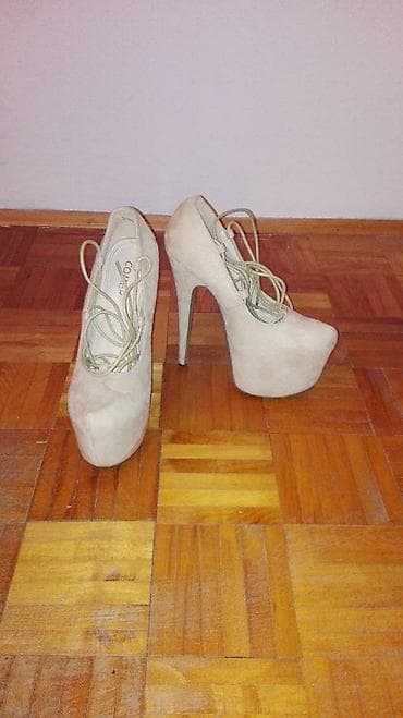 Ženske štikle sa platformom i vezivanjem - Model: salonke sa visokom na lalafo.rs — 3 Ženske štikle sa platformom i vezivanjem - Model: salonke sa visokom — 3