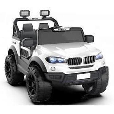 Električni dečji džip – dvosedan, beli - Snažan off-road izgled na lalafo.rs Električni dečji džip – dvosedan, beli - Snažan off-road izgled