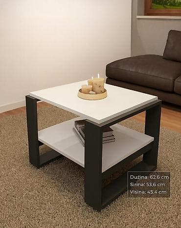 Klub sto sa policom – moderan, funkcionalan dizajn - Dimenzije na lalafo.rs — 2 Klub sto sa policom – moderan, funkcionalan dizajn - Dimenzije — 2