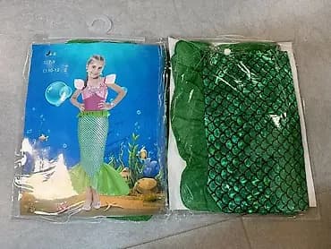 Kostim zelena sirena od 7 do 9 godina. kostim zelena sirena od 7 do 9