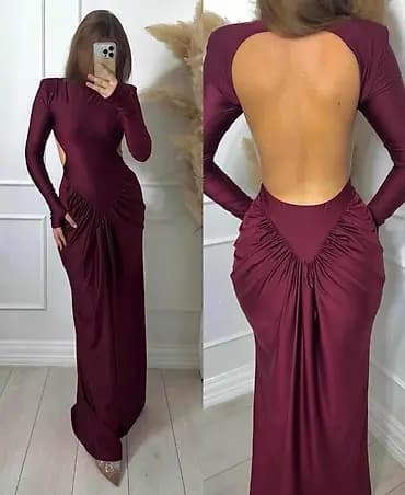 💃Elegantna duga haljina sa otvorenim leđima. Cena 3200din✅ - Kroj