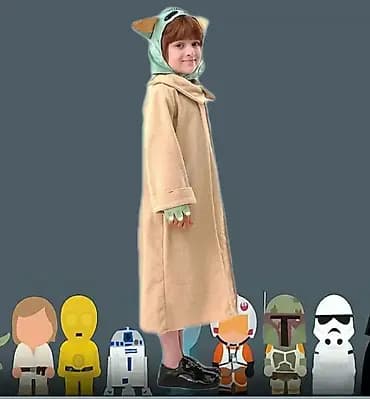 Kostim Yoda (130–140 cm) 👽🧘♂️ Postanite pravi Jedi Master sa ovim