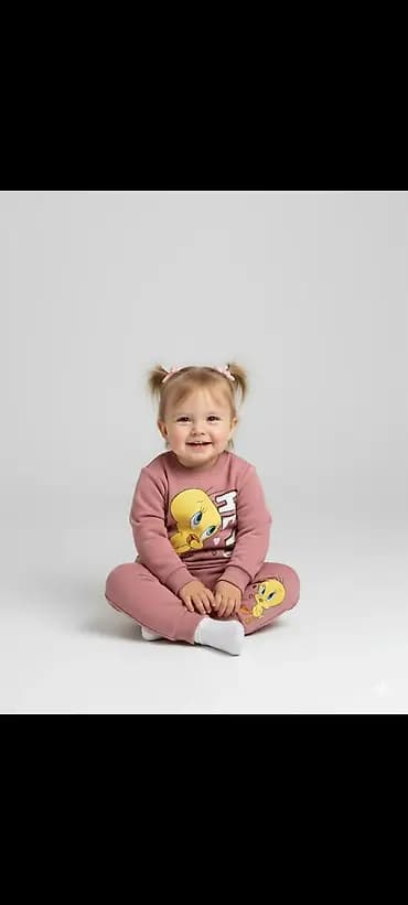 Dečiji komplet trenerke – Tweety dizajn Tweety - ciklama Futrovana