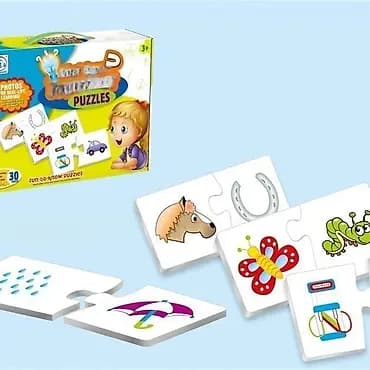 Edukativne slagalice – Upari pojmove - Set za rano učenje za uzrast