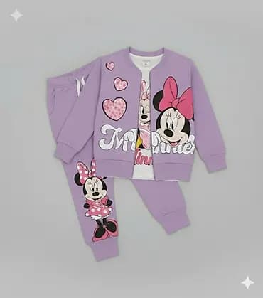 Dečiji komplet – 3 dela sa motivom Minnie Mouse Veličina od 3 do 10 -