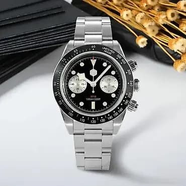 San Martin SN0052-G-JS - 40mm -Crna- Tudor BB Chrono Potpuno nov